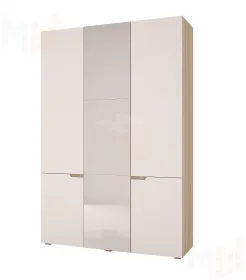 Шкаф Анталия 3-х дверный (сонома/белый софт)