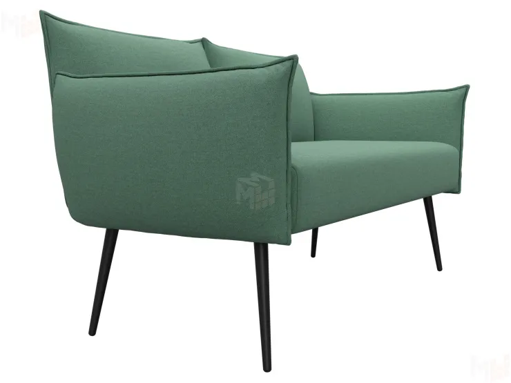 Диван прямой Лига-083 ( рогожка Амур 11 зеленый )