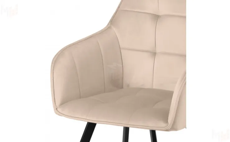 Кресло поворотное Мони Confetti cream/черный