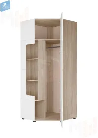 Шкаф угловой 45 градусов c полками Палермо-3 ШК-014