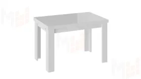 Стол обеденный Норман тип 1 Белый, Стекло Белый глянец