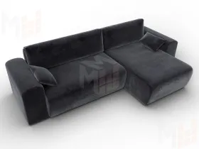 Диван угловой Лига-099 угол универсальный ( TOWER 11 темно-серый )