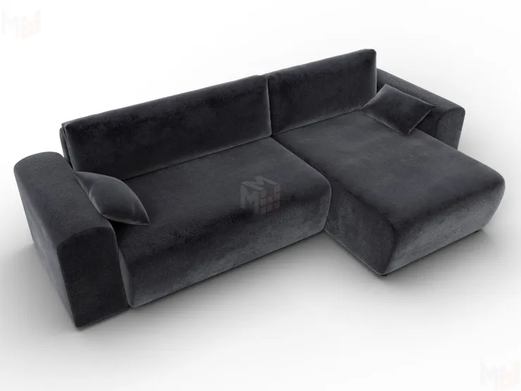 Диван угловой Лига-099 угол универсальный ( TOWER 11 темно-серый )