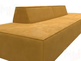 Диван прямой модульный Монс лофт ( BRUT 10 желтый )
