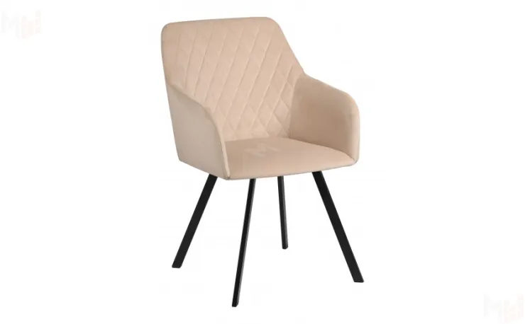 Кресло поворотное Барли Confetti cream/черный