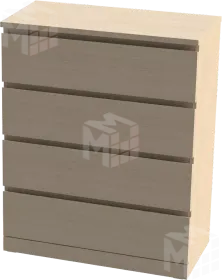 Комод Варма 4 дуб беленый