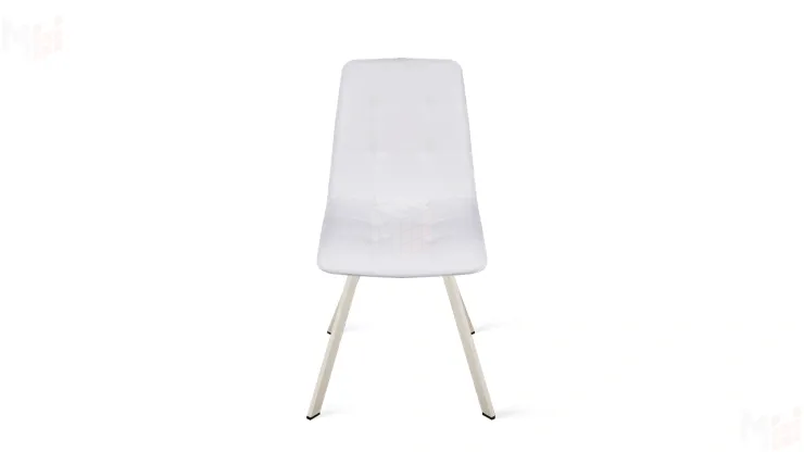 Стул Бруно (паук Т2) Бежевый муар, Кожзам Белый