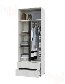 Шкаф Вега 2-х створчатый с ящиком/зеркало (прованс)