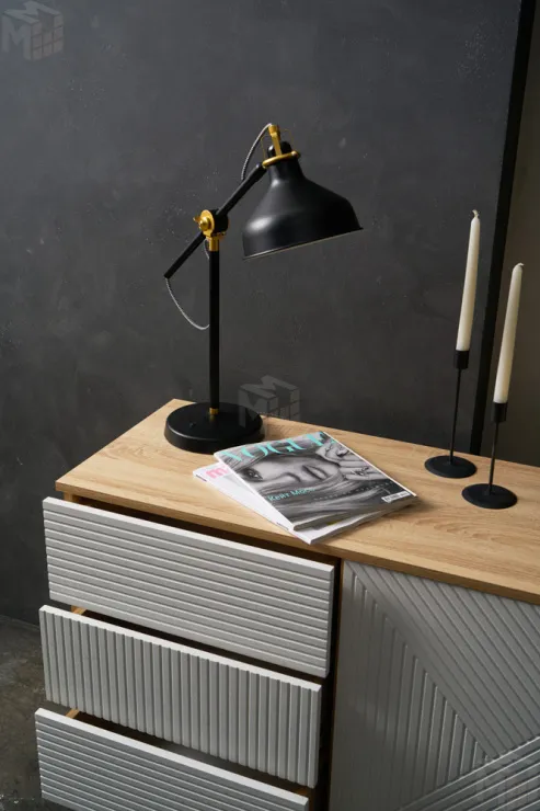 Комод Копенгаген (дуб сонома/белый матовый)