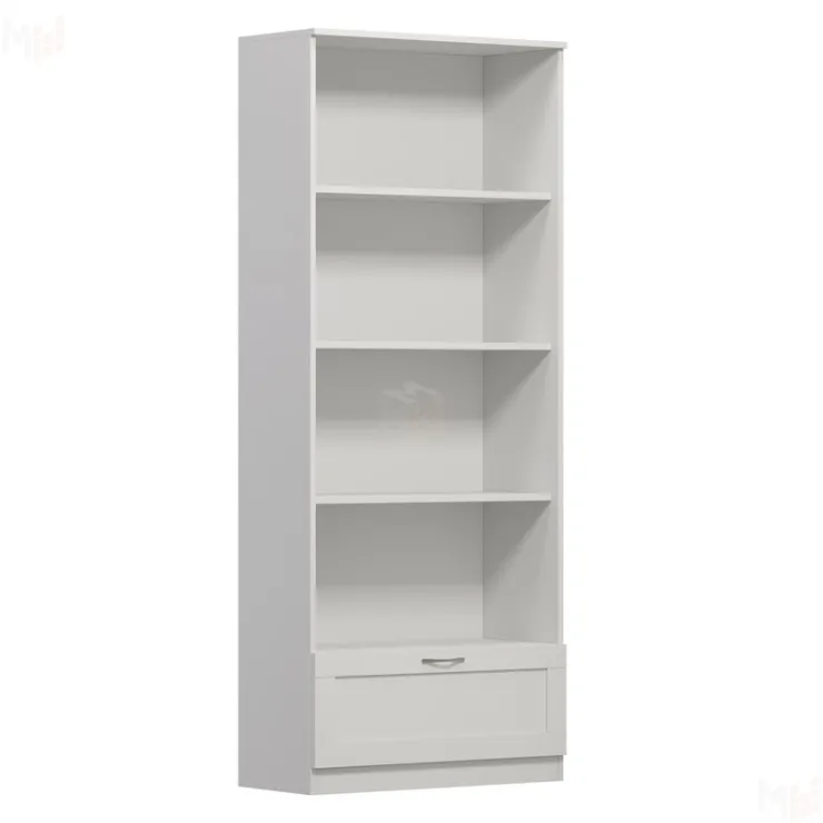 2.02.07.100.1 СИРИУС стеллаж 1 ящик 78х190 белый RU