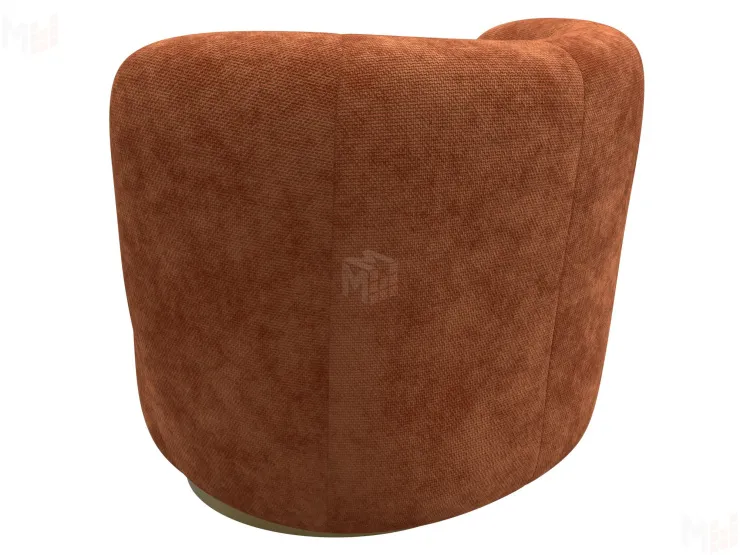 Кресло Лига-072 ( шеннил CRUZ 60 терракотовый )