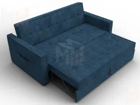 Диван прямой Лига-104 (160) ( BRUT 11 синий )