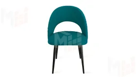Стул Гэтсби К1К Черный муар, Велюр Confetti Izumrud