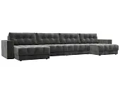 Диван П-образный с декором Лига-049 НПБ Лонг
