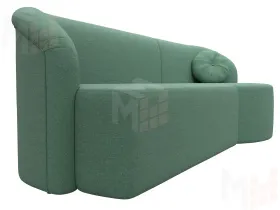 Диван прямой Лига-027 угол правый ( Амур зеленый )