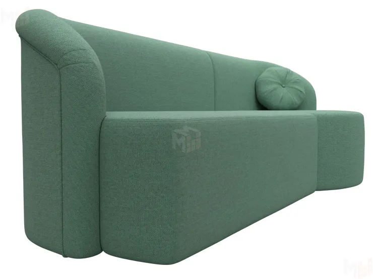 Диван прямой Лига-027 угол правый ( Амур зеленый )