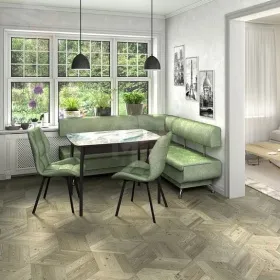 Кухонный диван Валенсия Стандартный комплект 1700х1500 Велюр Мохито