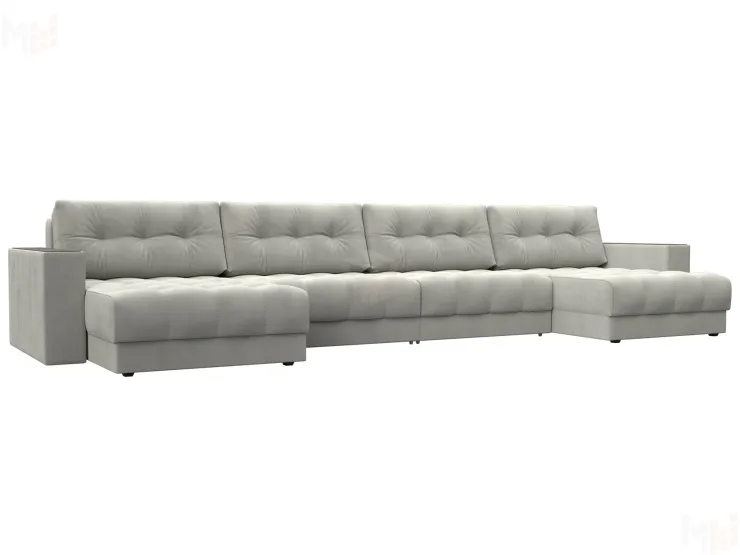 Диван П-образный с декором Лига-049 НПБ Лонг