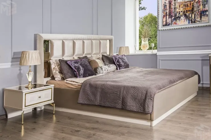 Кровать Замира 160x200 см бежевый