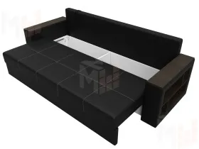 Диван прямой Дубай Лайт ( Черный )