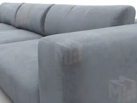 Диван угловой Лига-066 НПБ Лонг угол левый ( TOWER 10 серый )