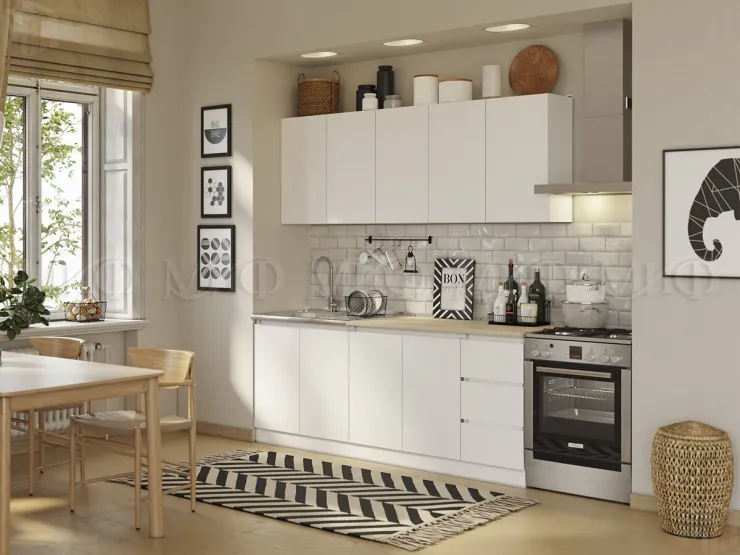 Кухонный гарнитур Челси 2,0 (белый/белый, сонома)