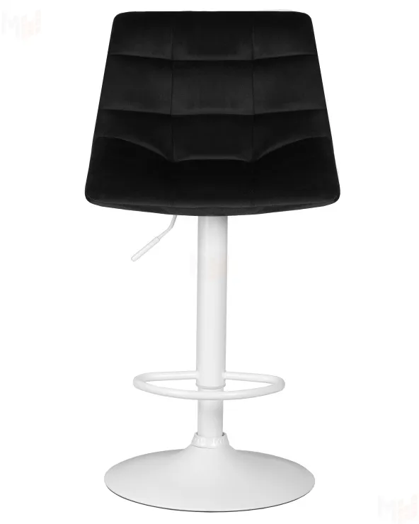 Стул барный DOBRIN TAILOR WHITE (черный велюр (MJ9-101))