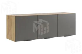 Антресоль Бери  трехдверная дуб крафт золотой/графит