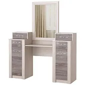 Стол косметический ОКТАВА с зеркалом (дуб клабхаус серый)