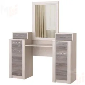 Стол косметический ОКТАВА с зеркалом (дуб клабхаус серый)