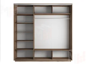 Шкаф-купе Экспресс трио 2 зеркала 1800 (крафт табачный)