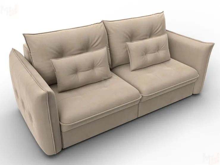 Диван прямой Лига-100 НПБ ( SEVEN 729 бежевый )