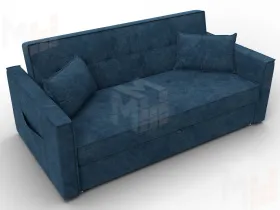 Диван прямой Лига-104 (160) ( BRUT 11 синий )