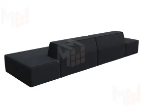 Диван прямой модульный Монс лофт ( JOLY 16 темно-серый )