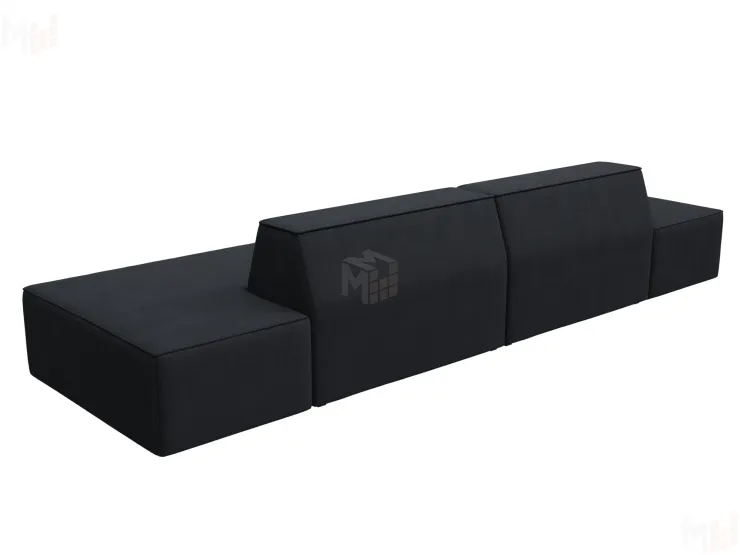 Диван прямой модульный Монс лофт ( JOLY 16 темно-серый )