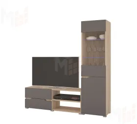 Гостиная Анталия-1 (сонома/графит софт)