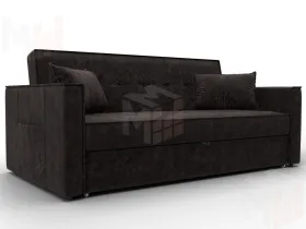 Диван прямой Лига-104 (160) ( BRUT 17 коричневый )