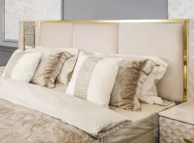 Кровать Lara 180x200 см бежевый глянец