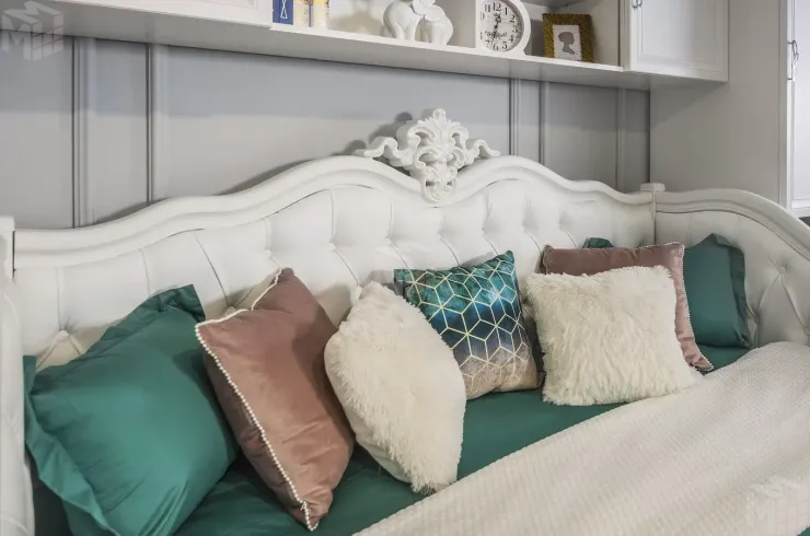 Диван кровать Мишель белый матовый