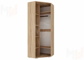 Шкаф угловой ИТАЛИЯ ШУ-800 сонома/белый глянец