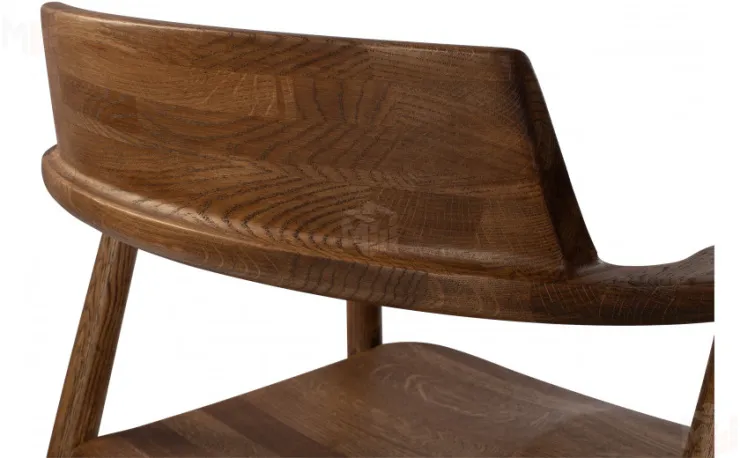 Кресло деревянное из массива дуба Сэн Дуб темный