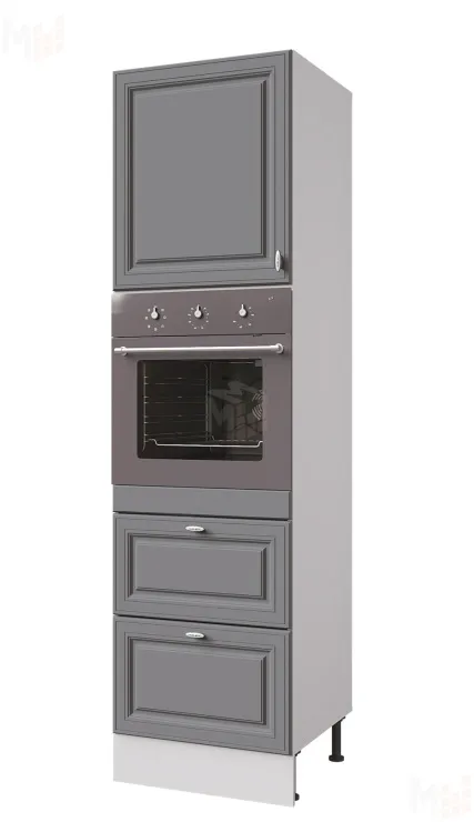 Пенал Ева 60 под духовку с двумя ящиками