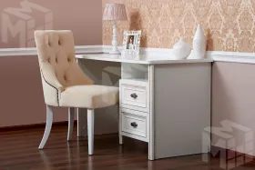 Стол письменный Натали белый глянец
