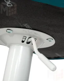 Стул барный DOBRIN TAILOR WHITE (морской волны велюр (MJ9-99))