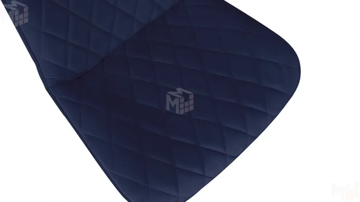 Стул OSCAR Черный муар, Велюр L005 синий