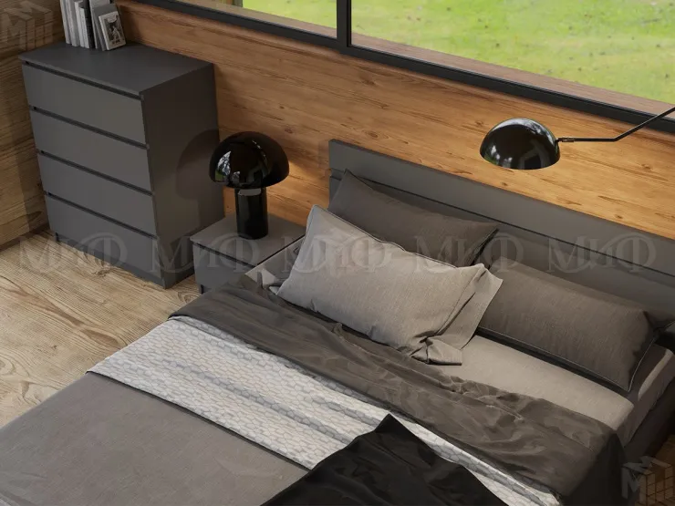 Кровать Челси 1,4 графит