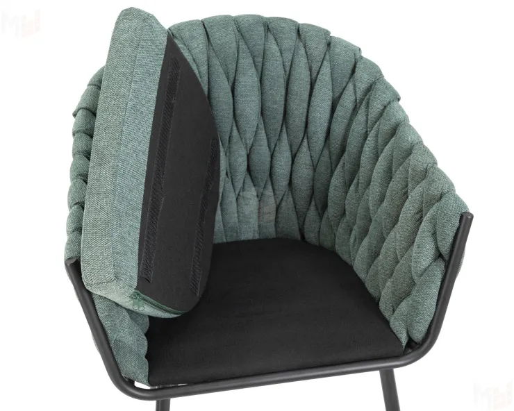 Стул обеденный DOBRIN MATILDA (зеленая ткань (LAR 275-23))