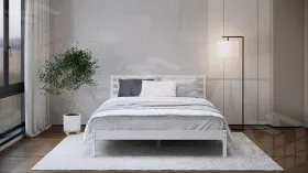 Кровать из массива Тирана 160*200 белая