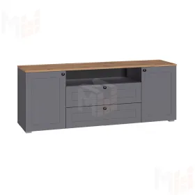 Тумба под ТВ Остин  16.47 серый графит