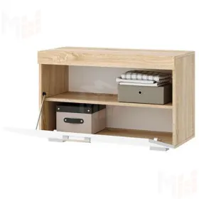 Обувница Соната ОС-800 дуб сонома/белый глянец